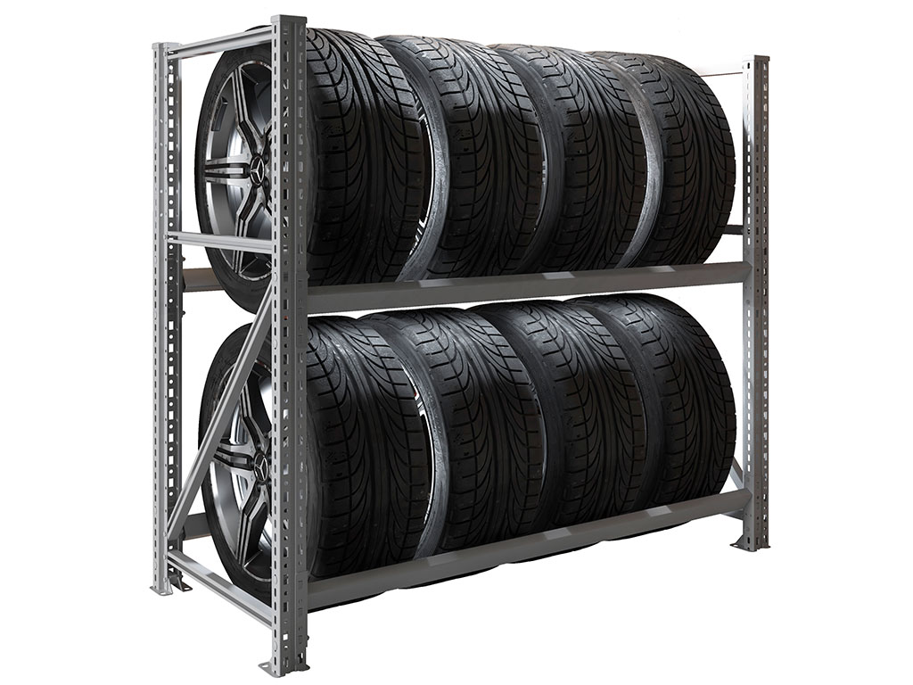 Стеллаж MS Pro 1200/1353x606 стационарный для хранения 8 шин *